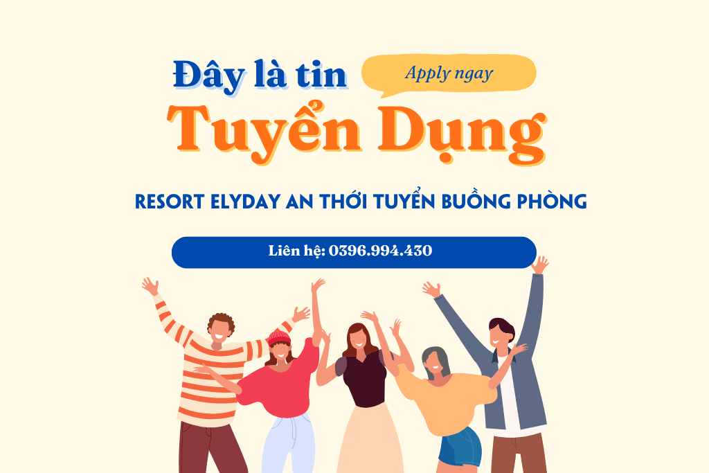 Resort ELYDAY An Thới Tuyển Buồng Phòng: Số lượng 10 2 Resort ELYDAY An Thới Tuyển Buồng Phòng.